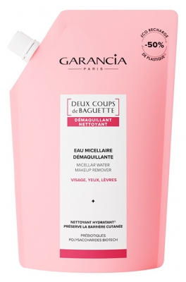 Garancia En Deux Coups de Baguette Eau Démaquillante Micellaire Éco-Recharge 400 ml