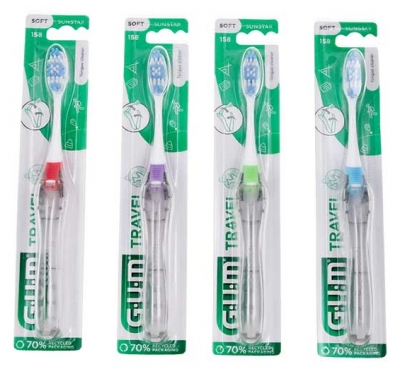 GUM Brosse à Dents de Voyage 158 Compacte