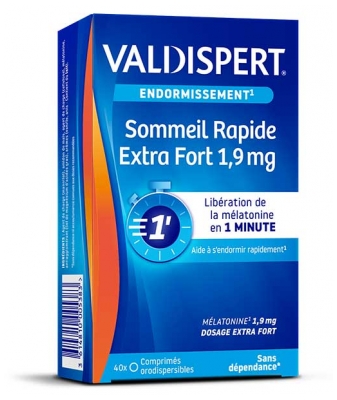 Valdispert Sommeil Rapide 1,9 mg Lot de 2 x 40 Comprimés