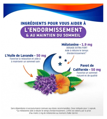 Valdispert Mélatonine 1,9 mg Sommeil 4 Actions 30 Comprimés