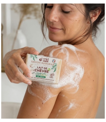 MKL Green Nature Thé Sencha Lait de Chèvre Savon Surgras Purifiant Visage et Corps 100 g