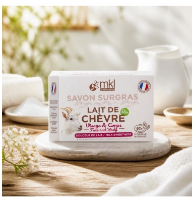 MKL Green Nature Lait de Chèvre Savon Surgras Purifiant Visage et Corps 100 g