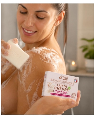 MKL Green Nature Lait de Chèvre Savon Surgras Purifiant Visage et Corps 100 g