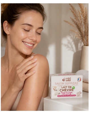 MKL Green Nature Lait de Chèvre Savon Surgras Purifiant Visage et Corps 100 g