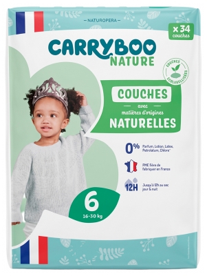 Carryboo Couches Naturelles Taille 6 (16-30Kg) X34