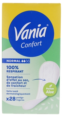 Vania Confort Protègé-Slips Normal Aloe 28 Protège-Lingeries