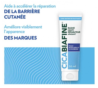 CicaBiafine Baume Multi-Réparateur Apaisant Peaux Fragilisées et à Cicatrices 50 ml