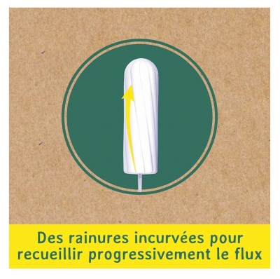 Nett Coton Bio Normal Sans Applicateur Flux Moyens à Abondants 16 Tampons