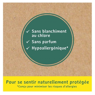 Nett Coton Bio Normal Sans Applicateur Flux Moyens à Abondants 16 Tampons