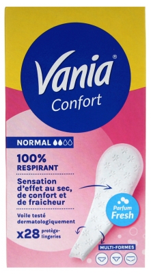 Vania Confort Protège-Slips Multi-Formes Normal Fresh 28 Protège-Lingeries