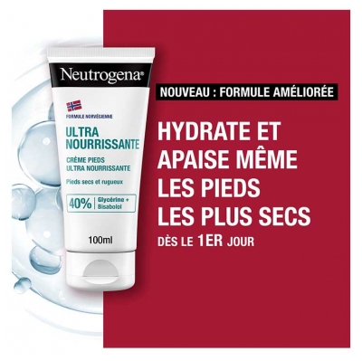 Neutrogena Ultra Nourishing Crème pour les Pieds Ultra Nourrissante 100 ml
