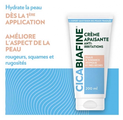 CicaBiafine Crème Anti-Irritations Nourrissante Peaux Extra Sèches Lot de 2 x 200 ml