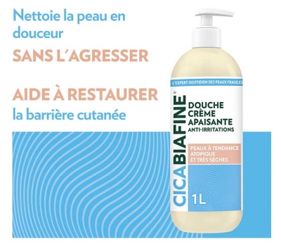 CicaBiafine Douche Crème Apaisante Anti-Irritations 1 L