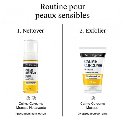 Neutrogena Calme Curcuma Mousse Nettoyante Peaux Sensibles 150 ml