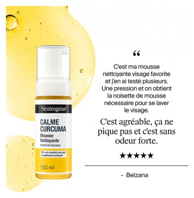 Neutrogena Calme Curcuma Mousse Nettoyante Peaux Sensibles 150 ml