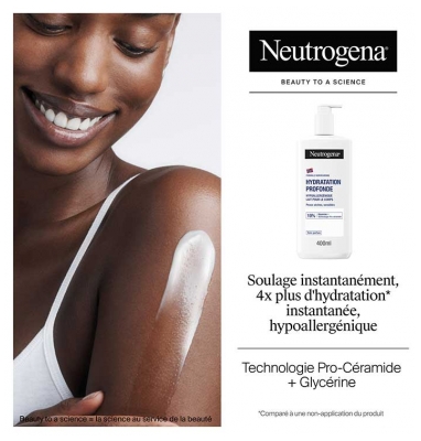 Neutrogena Hydratation Profonde Lait Hypoallergénique Flacon-Pompe 400 ml