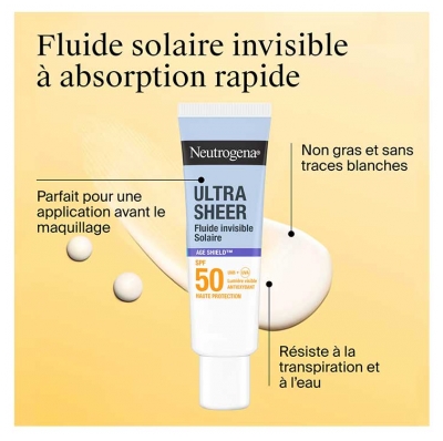Neutrogena Age Shield Fluide Invisible Solaire Absorption Rapide SPF50 50 ml
