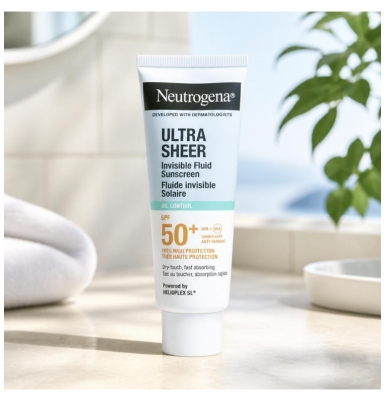 Neutrogena Oil Control Fluide Invisible Solaire Absorption Rapide SPF50+ 50 ml