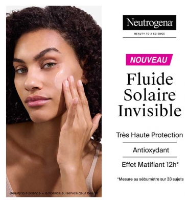 Neutrogena Oil Control Fluide Invisible Solaire Absorption Rapide SPF50+ 50 ml