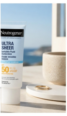 Neutrogena Ultra Sheer Hydratation Fluide Invisible Solaire Absorption Rapide SPF50 50 ml