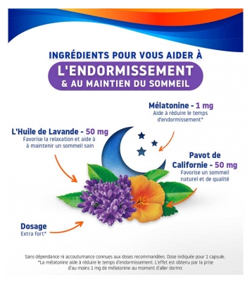Valdispert Mélatonine 1 mg Sommeil 4 Action 30 Comprimés