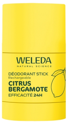 Weleda Déodorant Stick Rechargeable Citrus Bergamote 24H 50 g