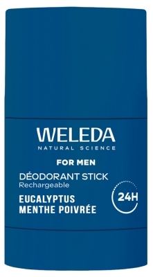 Weleda For Men Déodorant Stick Rechargeable Eucalyptus Menthe Poivrée 24H 50 g