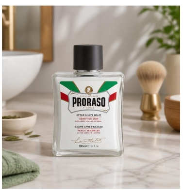 Proraso Baume Après-Rasage Peaux Sensibles au Thé Vert et à l'Avoine 100 ml