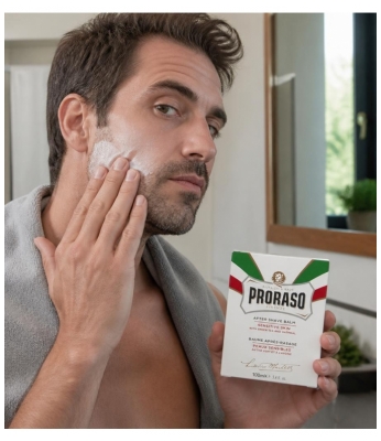 Proraso Baume Après-Rasage Peaux Sensibles au Thé Vert et à l'Avoine 100 ml