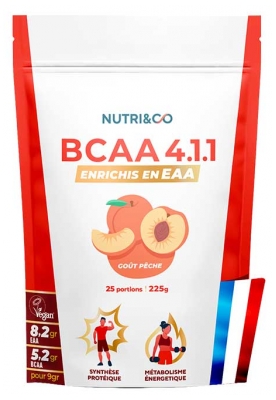 Nutri&Co BCAA 4.1.1 Synthèse Protéique 228 g