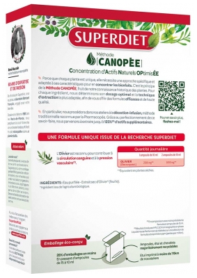 Superdiet Olivier Bio - 20 Ampoules de 15 ml