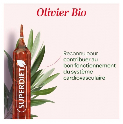 Superdiet Olivier Bio - 20 Ampoules de 15 ml