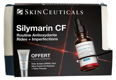 SkinCeuticals Prévenir Silymarin CF 30 ml + Protect Ultra Facial UV Defense Sunscreen SPF50 15 ml Offert (à consommer de préférence avant le 30/12/2026)