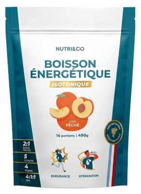 Nutri&Co Boisson Énergétique Isotonique Endurance et Hydratation 490 g