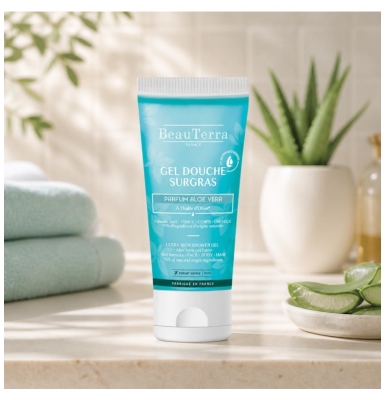 BeauTerra Gel Douche Surgras Parfum Aloe Vera 100 ML