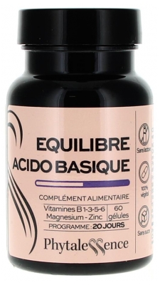 Phytalessence 60 Gélules Équilibre Acido-Basique (à consommer de préférence avant le 31/12/2026)