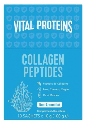 Vital Proteins Collagen Peptides — 10 sachets de 10 g (à consommer de préférence avant le 31/12/2026)