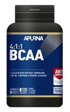 Apurna BCAA 4:1:1 - 120 Comprimés (à consommer de préférence avant le 31/12/2026)
