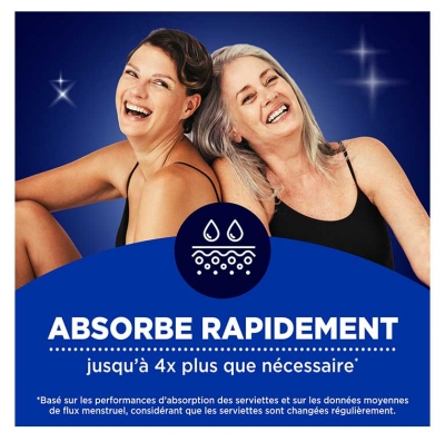 Vania Maxi Nuit 10 Serviettes Extra Longues