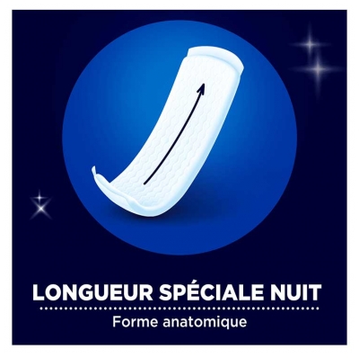 Vania Maxi Nuit 10 Serviettes Extra Longues