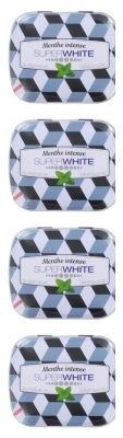 Superwhite Menthe Intense - Lot de 4 x 50 Pastilles