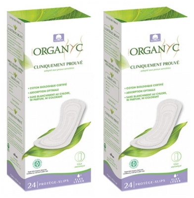 Organyc Protège-slips Lot de 2 x 24