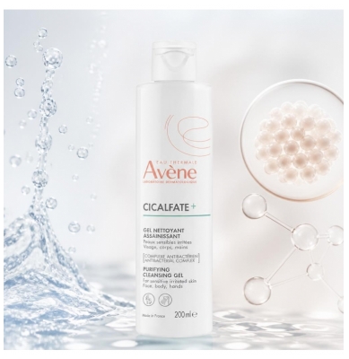 Avène Cicalfate Eau Thermale - - Gel Nettoyant Assainissant Visage Corps Mains 200 ml