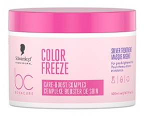 Schwarzkopf Professional Bonacure Color Freeze Masque Argent Complexe Booster de Soin 500 ml