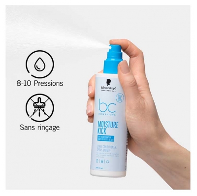 Schwarzkopf Professional Bonacure Moisture Kick Spray-Baume Complexe Booster de Soin 400 ml