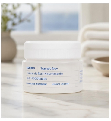 Korres Yaourt Grec Crème Nuit Nourrissante Probiotiques 40 ml