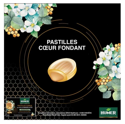 Humer 16 Pastilles Gorge Miel de Manuka Actif IAA 15+ et Eucalyptus