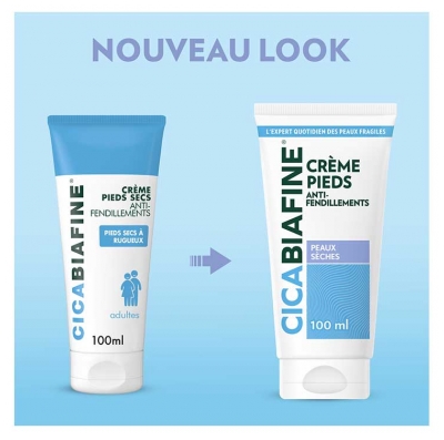 CicaBiafine Crème Pieds Anti-Fendillements Peaux Sèches Lot de 2 x 100 ml