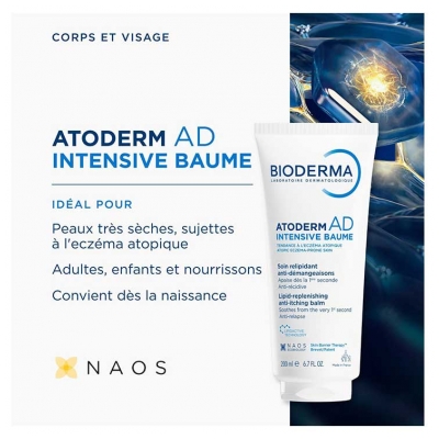 Bioderma Atoderm AD Intensive Baume Relipidant Peau Très Sèche à Atopique 200 ml