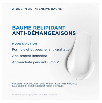 Bioderma Atoderm AD Intensive Baume Relipidant Peau Très Sèche à Atopique 400 ml